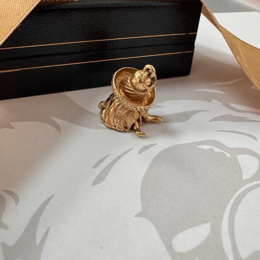 9ct Gold Sombrero Figure Charm with Guitar Inside
