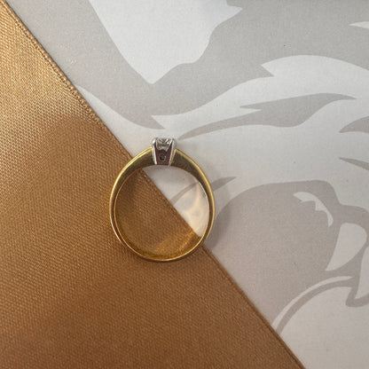 18ct Gold Round Diamond Solitaire Engagement Ring