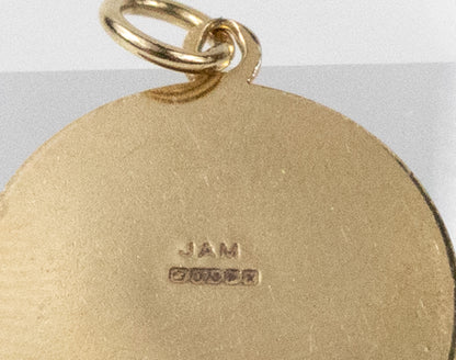 Second-Hand 9ct Gold Round St Christopher Pendant