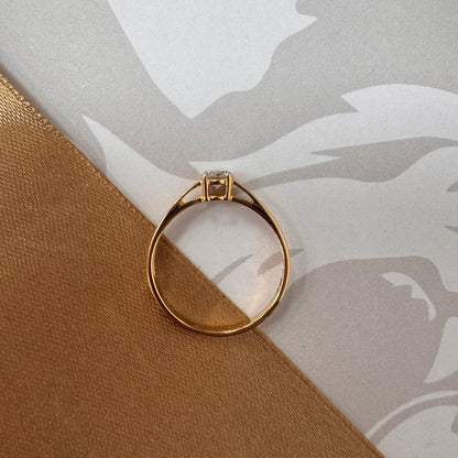 18ct Yellow Gold Diamond Solitaire Engagement Ring
