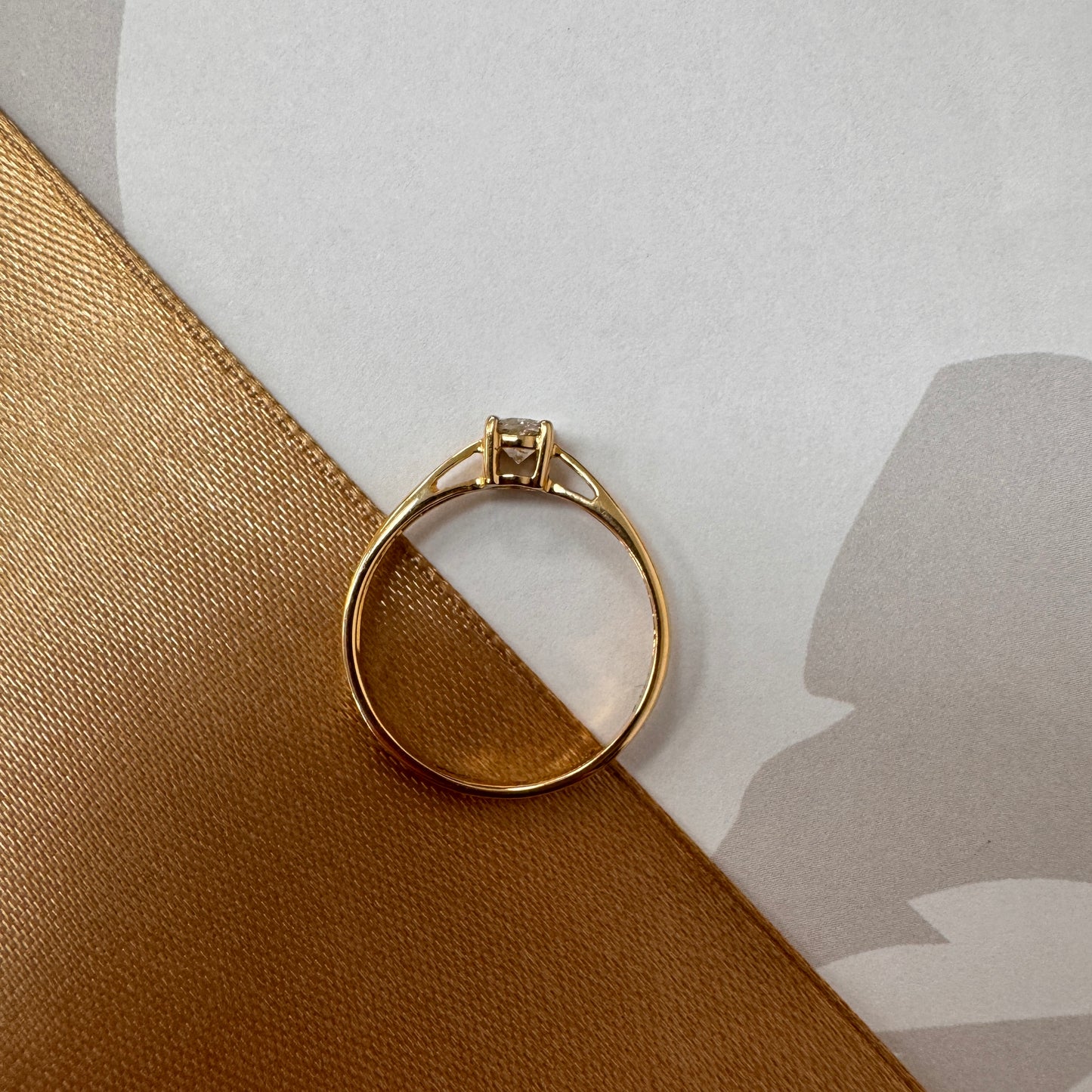 18ct Gold Diamond Solitaire Engagement Ring