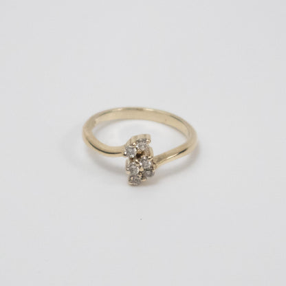 Second-Hand 9ct Yellow Gold Diamond Cluster Ring