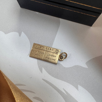 9ct Gold Vintage London Postcard Charm