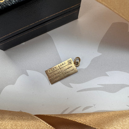 9ct Gold Vintage London Postcard Charm