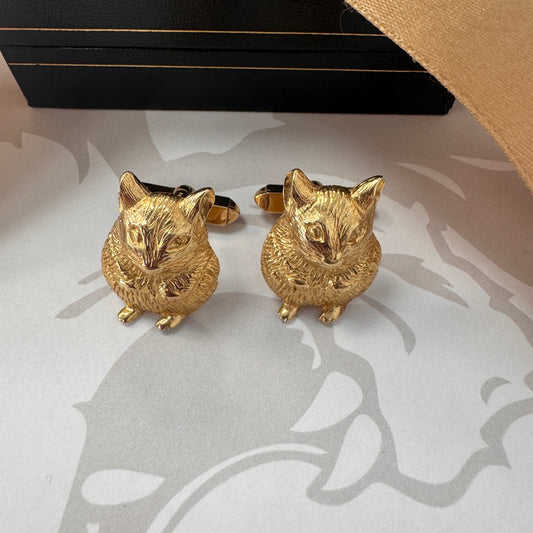 9ct Gold Novelty Mouse Cufflinks