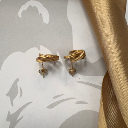 9ct Gold Knot Stud Earrings