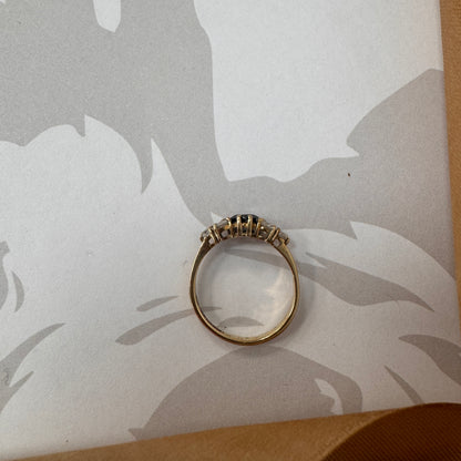 9ct Gold Heart Shape Five Stone Ring
