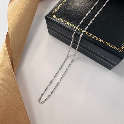 18ct White Gold Belcher Chain 18 Inch