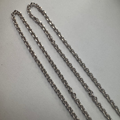 18ct White Gold Belcher Chain 18 Inch