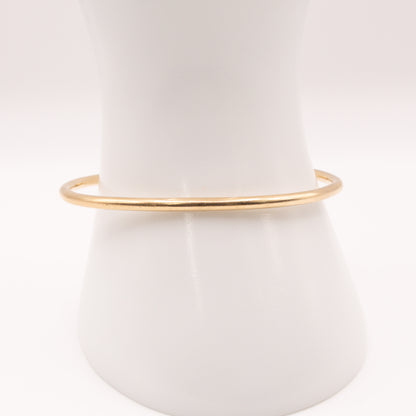 Second-Hand 9ct Yellow Gold Torque Bangle with Ball Ends