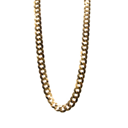 Second-Hand 9ct Yellow Gold Italian Curb Chain Necklace