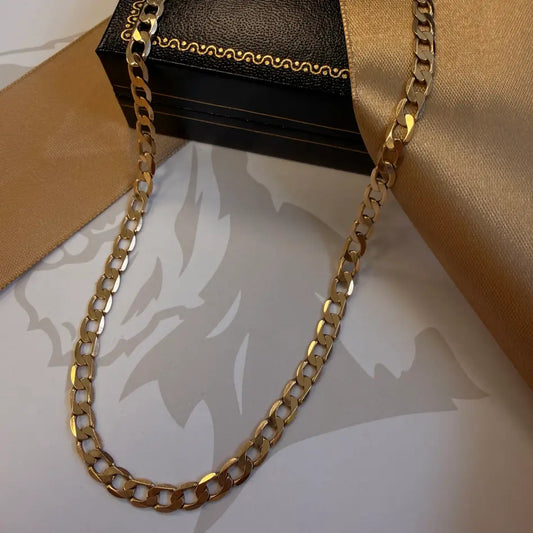9ct Gold Curb Chain – 20"