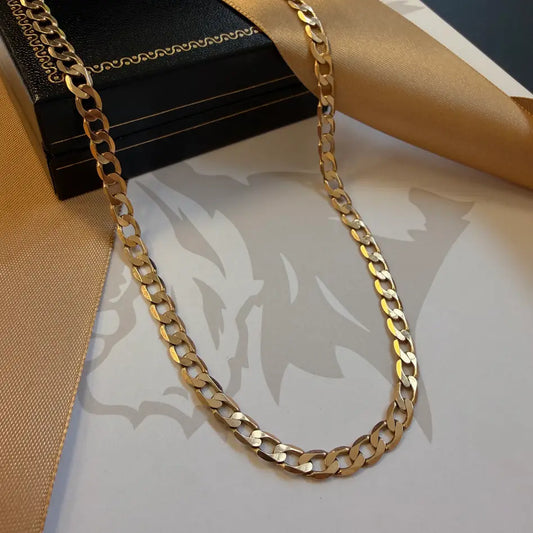 9ct Gold Curb Chain – 20"