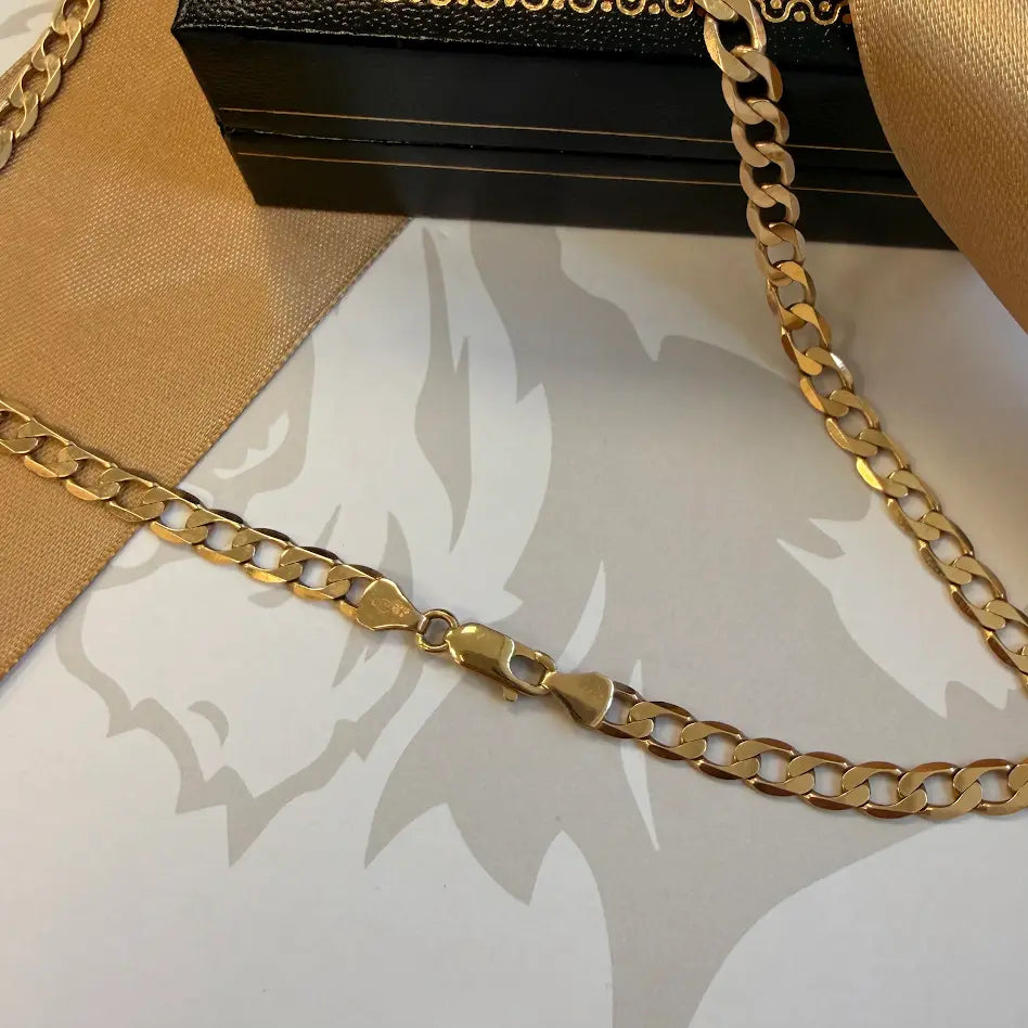 9ct Gold Curb Chain – 20"