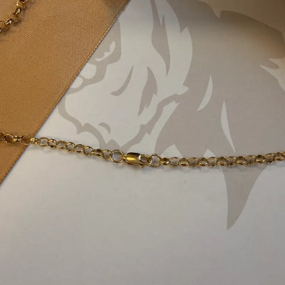 9ct Gold Fancy Belcher Chain – 18"