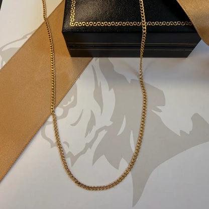 9ct Gold Curb Chain – 19"
