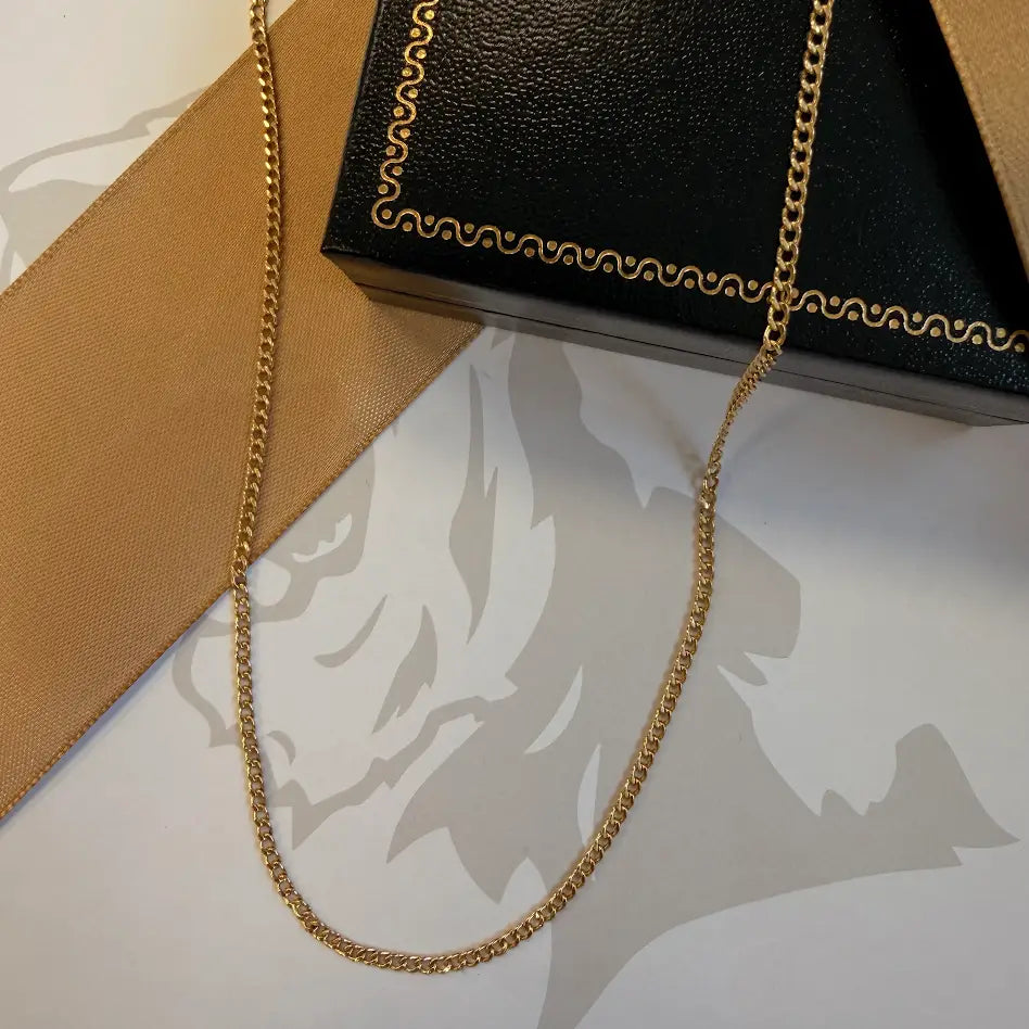 9ct Gold Curb Chain – 19"