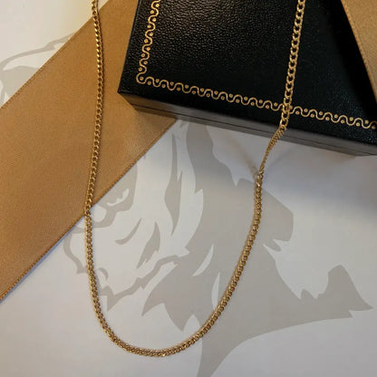 9ct Gold Curb Chain – 19"