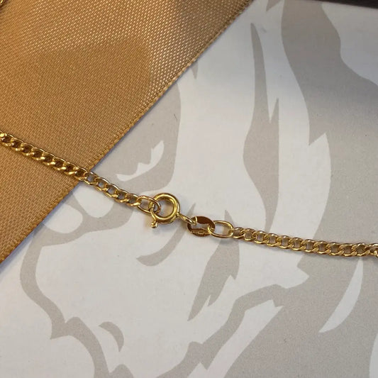 9ct Gold Curb Chain – 19"