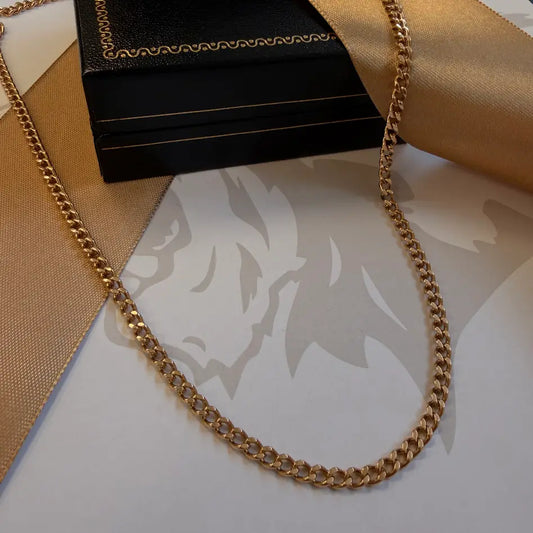 9ct Gold Curb Chain – 19 Inch