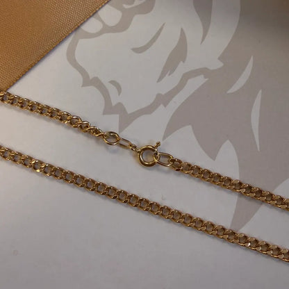 9ct Gold Curb Chain – 19 Inch