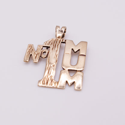Second-Hand 9ct Yellow Gold No.1 Mum Pendant