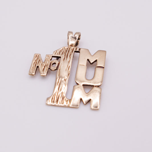 Second-Hand 9ct Yellow Gold No.1 Mum Pendant