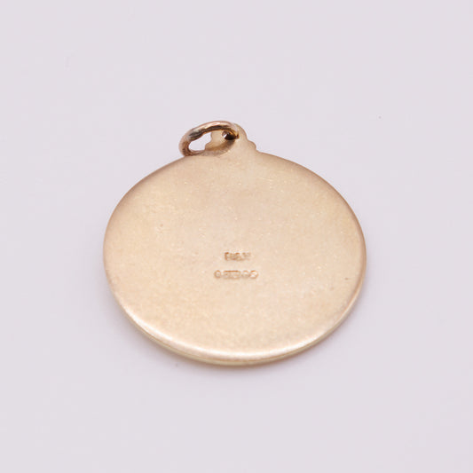 Second-Hand 9ct Yellow Gold Raised Relief St Christopher Pendant