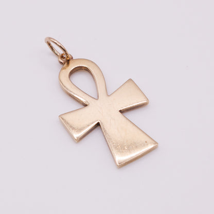 Second-Hand 9ct Yellow Gold Ankh Cross Pendant