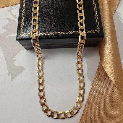 9ct Yellow Gold Curb Chain – 24 Inch