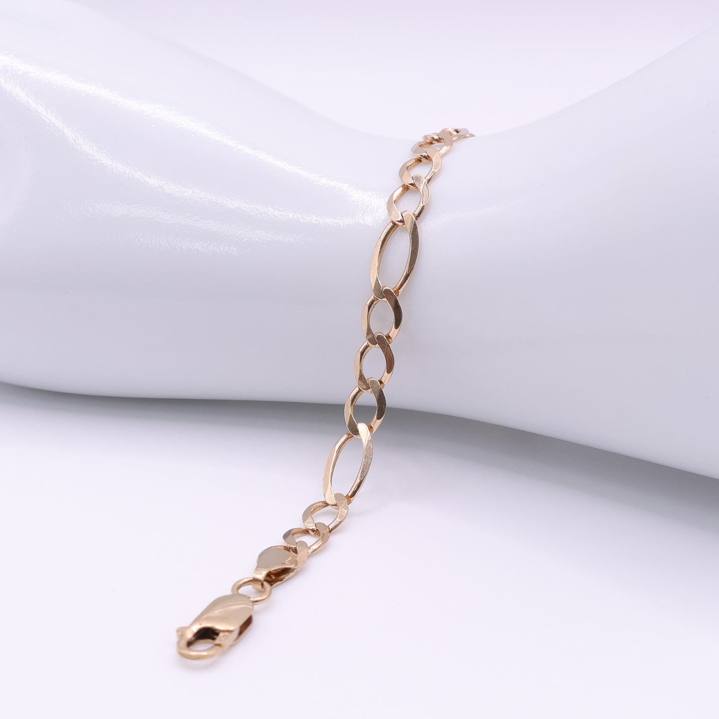 Second-Hand 9ct Yellow Gold Classic Figaro Bracelet