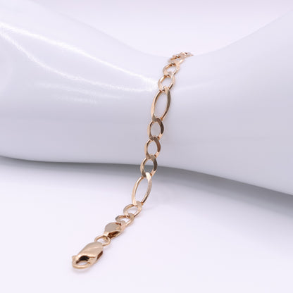 Second-Hand 9ct Yellow Gold Classic Figaro Bracelet