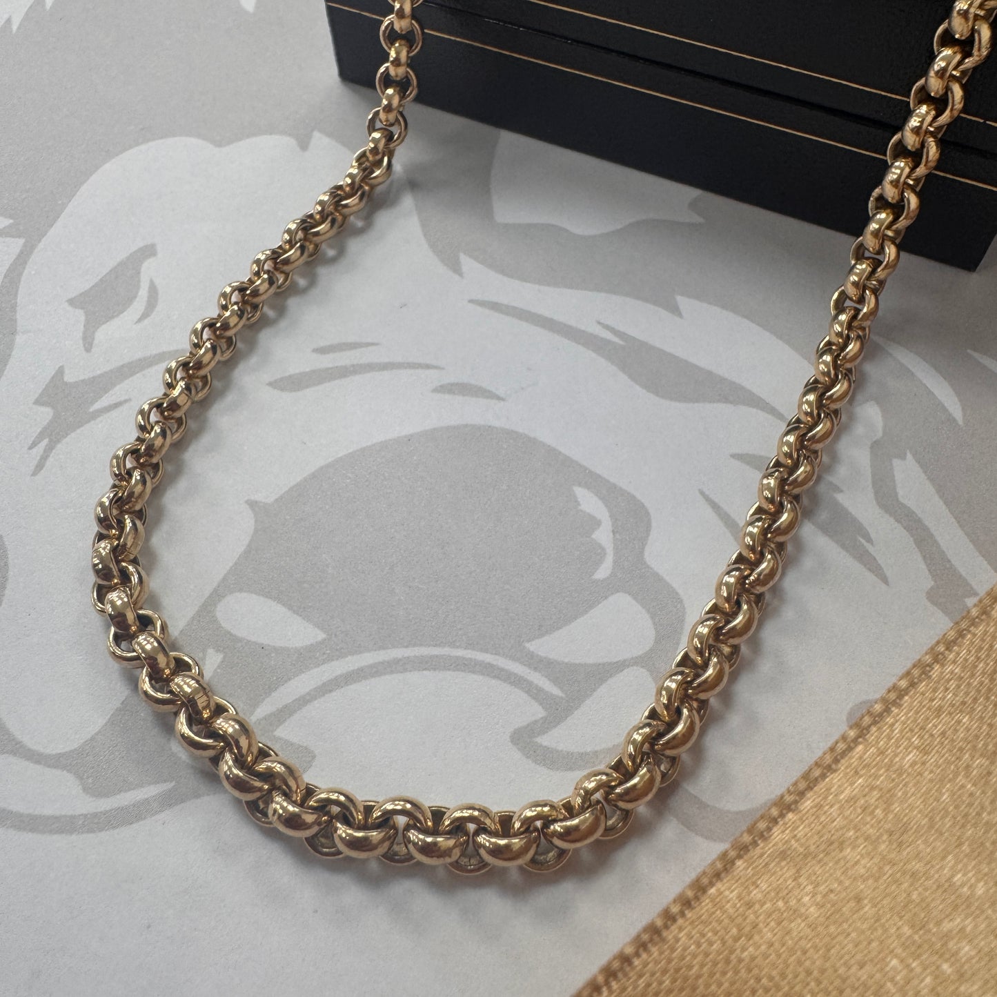 9ct Yellow Gold Belcher Chain  – 24 Inches