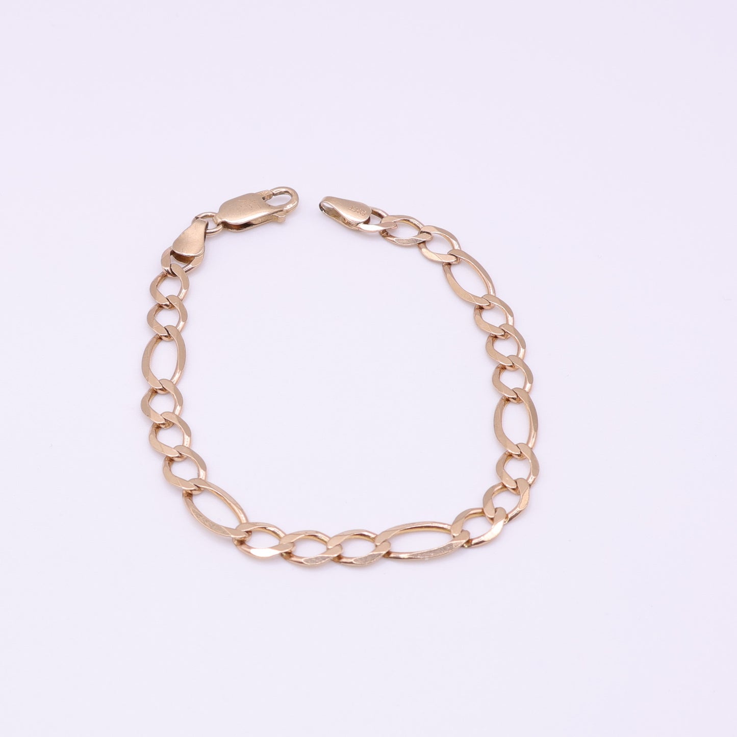 Second-Hand 9ct Yellow Gold Classic Figaro Bracelet