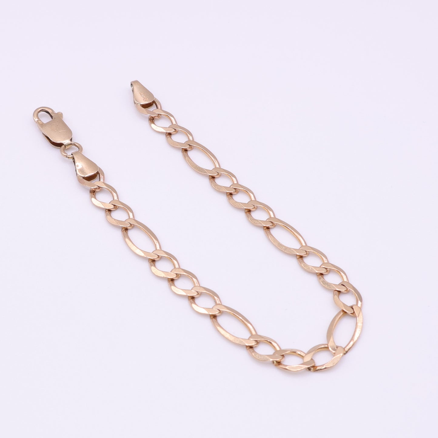 Second-Hand 9ct Yellow Gold Classic Figaro Bracelet