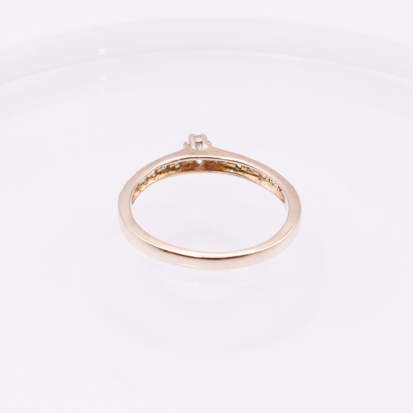 Second-Hand 9ct Yellow Gold Blue-Green Stone Ring