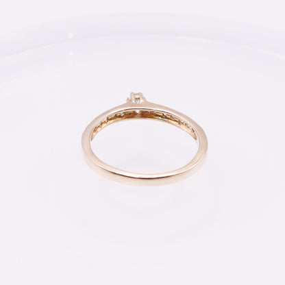 Second-Hand 9ct Yellow Gold Blue-Green Stone Ring