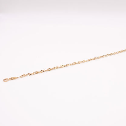 Second-Hand 9ct Yellow Gold Twisted Curb Bracelet