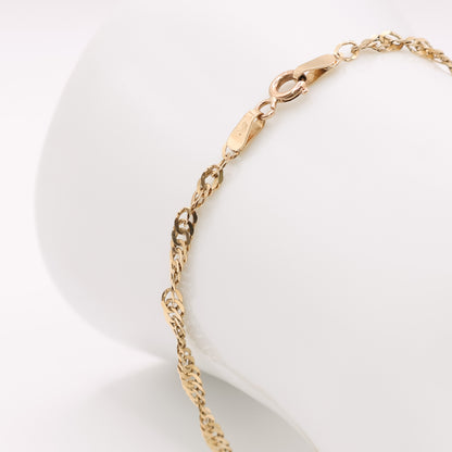 Second-Hand 9ct Yellow Gold Twisted Curb Bracelet