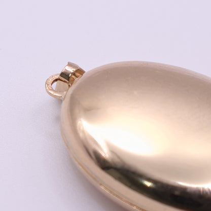 Second-Hand 9ct Yellow Gold Oval Engraved Locket