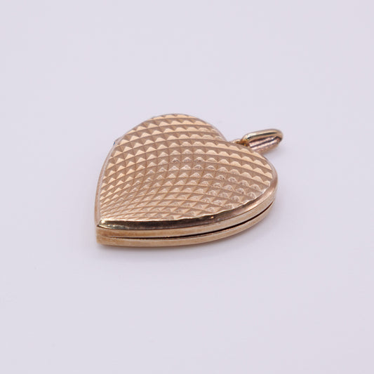 Second-Hand 9ct Yellow Gold Heart Locket Pendant