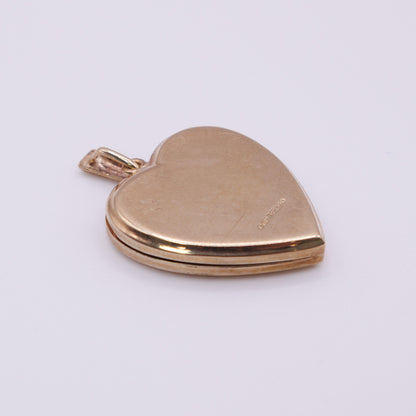 Second-Hand 9ct Yellow Gold Heart Locket Pendant