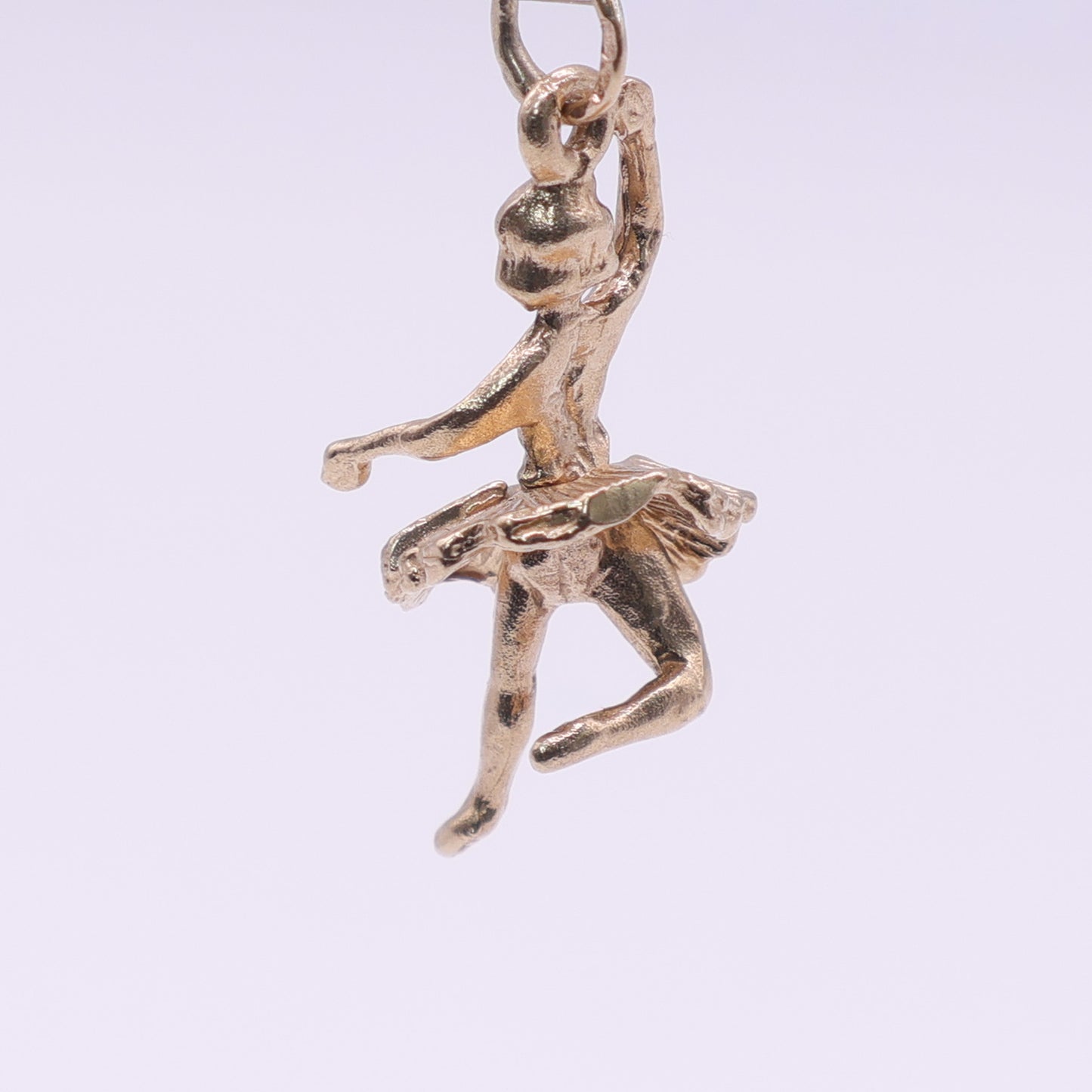 9ct Yellow Gold Ballerina Charm Pendant