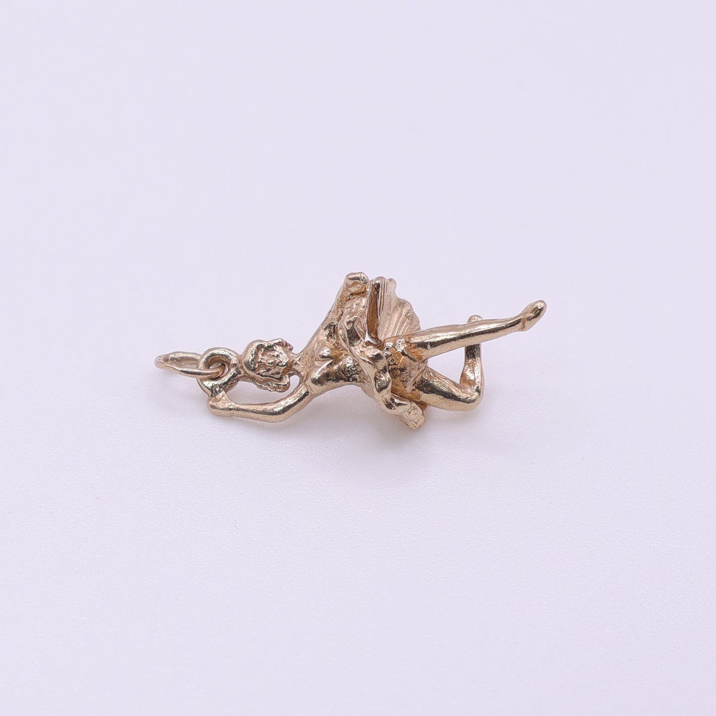 9ct Yellow Gold Ballerina Charm Pendant