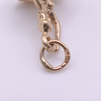 9ct Yellow Gold Ballerina Charm Pendant