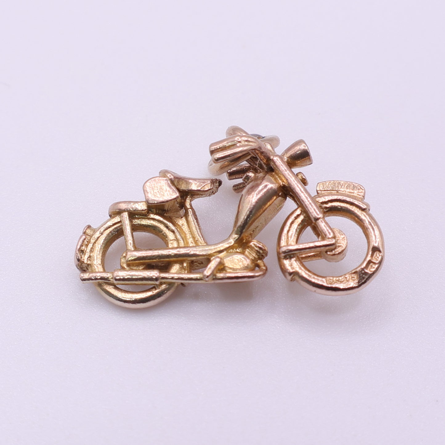 Second-Hand 9ct Yellow Gold Motorcycle Charm Pendant