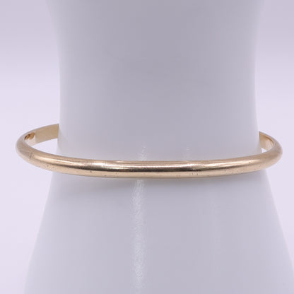 Second-Hand 9ct Yellow Gold Torque Bangle with Ball Ends