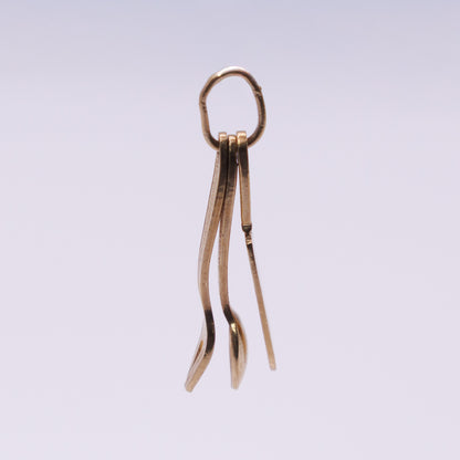 Second-Hand 9ct Yellow Gold Knife, Fork and Spoon Charm
