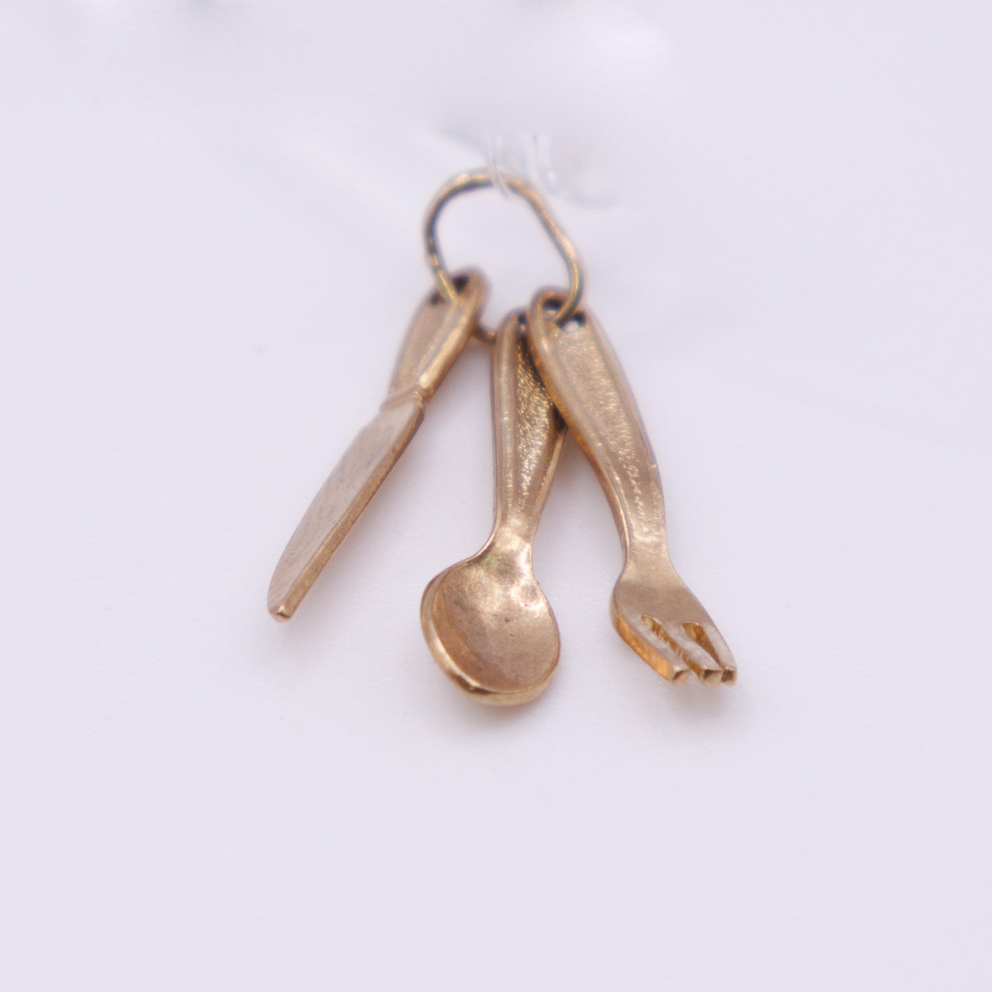 Second-Hand 9ct Yellow Gold Knife, Fork and Spoon Charm