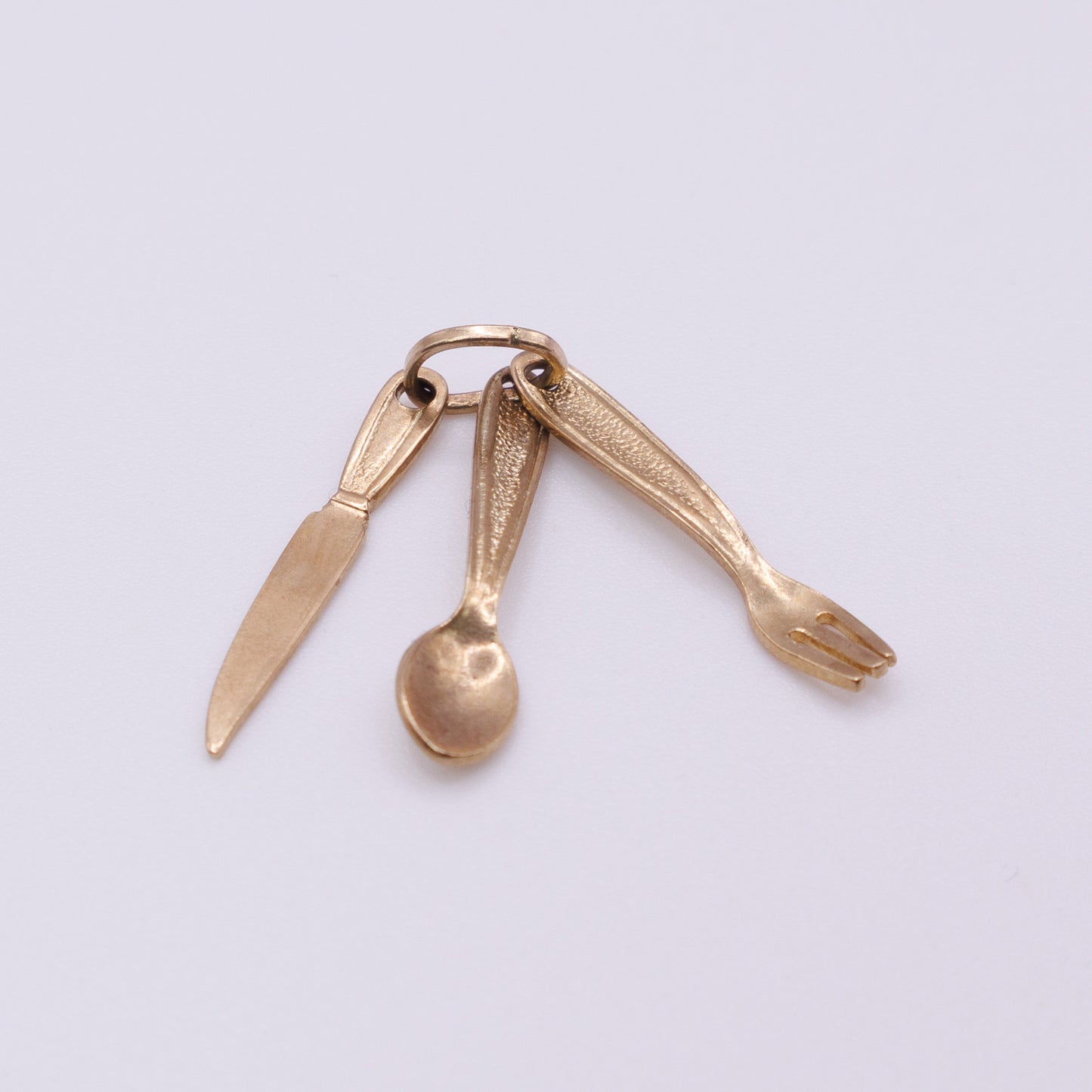 Second-Hand 9ct Yellow Gold Knife, Fork and Spoon Charm